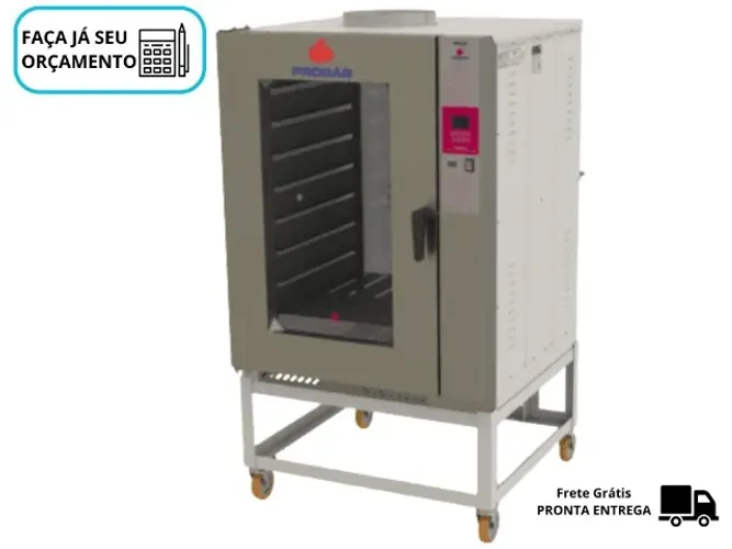 Forno Turbo A Gás 8 Esteiras Progás Novo Bivolt