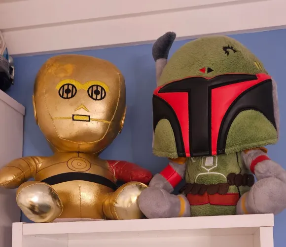 Bonecos Star Wars C-3PO e Boba Fett