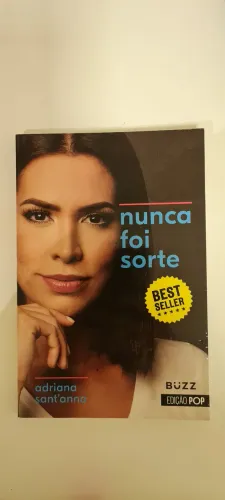 Livro Nunca Foi Sorte - Adriana Sant'Anna meditação e intimidade com Deus evangelho
