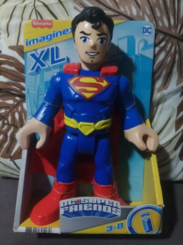 Boneco Superman Imaginext XL - DC Super Friends 26cm