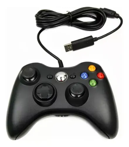 Manete Controle Com Fio Para Xbox Android Preto
