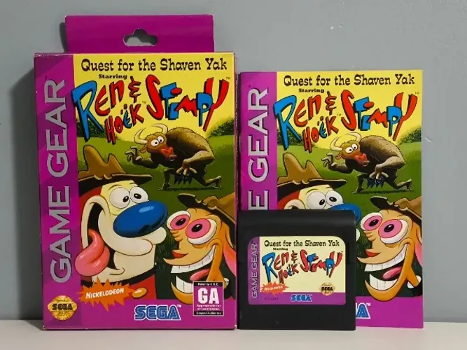 Ren & Stimpy Game Gear - Jogo Raro e Completo | Anos 90 | Coleção