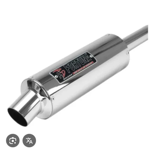 Escapamento Fortuna Cromado para Moto