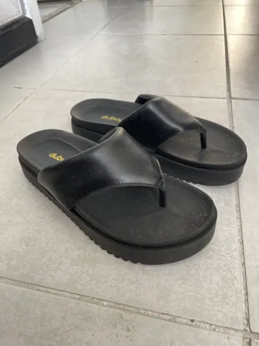 Chinelo Rasteirinha Preto Tam 38