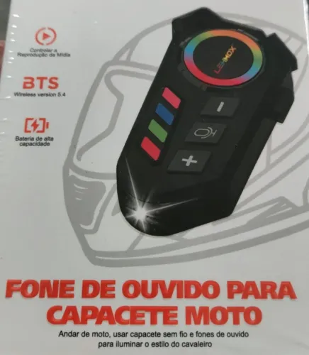 Fone Capacete Bluetooth Moto 