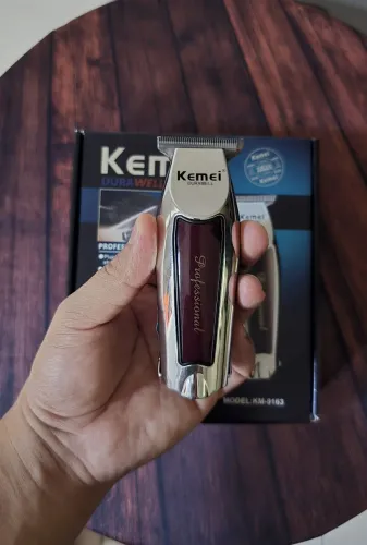 Kemei 9163 máquina profissional de acabamento