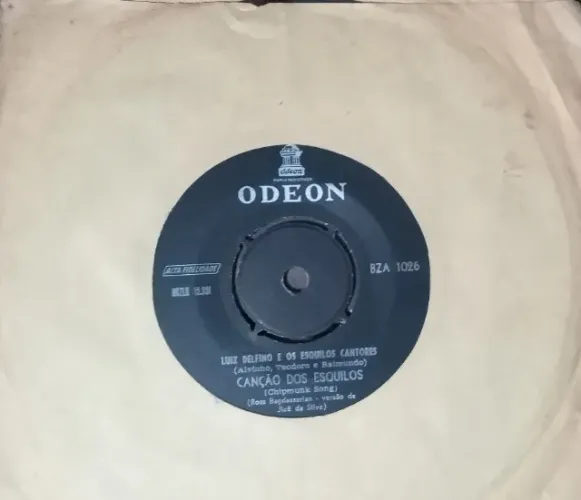 Vinil de 1959 "Luiz Delfino e os Esquilos Cantores" - É Vintage