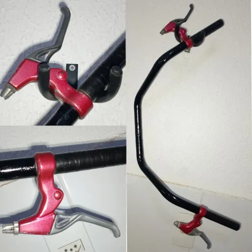 Guidão Bike BMX com Manetes de Freio USADOS recém pintado 