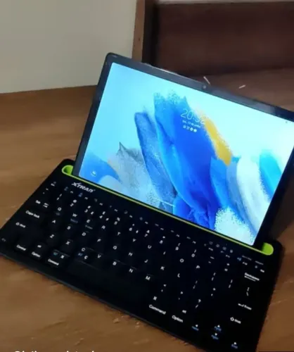 Teclado sem fio Bluetooth premium suporte para celular e tablet