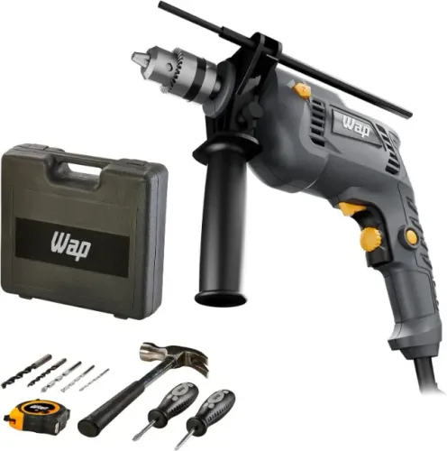 Furadeira/Parafusadeira de IMPACTO WAP WF-700K10 - 700W / 220V - C/ Maleta e Acessórios