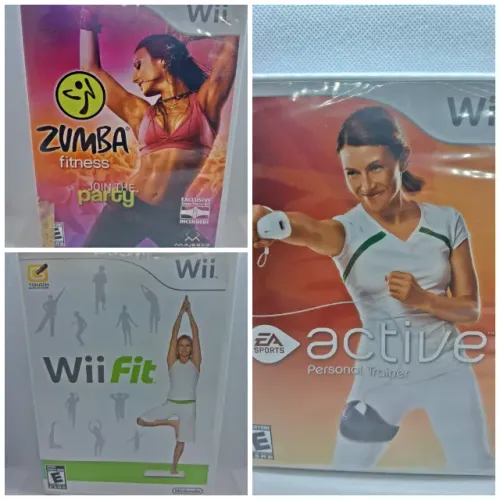 Jogos Wii Fit + Zumba Fitness + EA Active Personal Trainer (Novo) Nintendo Wii Originais