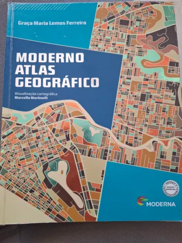 Livro Moderno Atlas geográfico