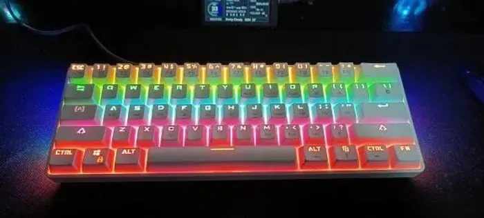 Teclado Mecânico Branco 60% Switch Red Entrega gratis