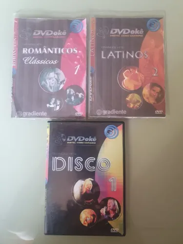 Dvdokê Gradiente Românticos1, Disco1, Latin2 + Brinde - Leia