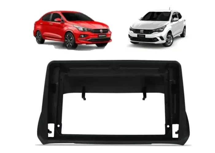 Moldura de Som Tela Central Multimídia Mp5 par o Fiat Argo e Cronos 2017 até 2022