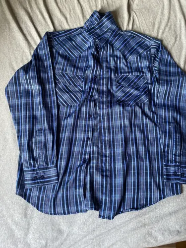 Camisa social botão xadrez