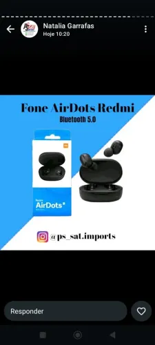 Fone de Ouvido Bluetooth Redmi AirDots