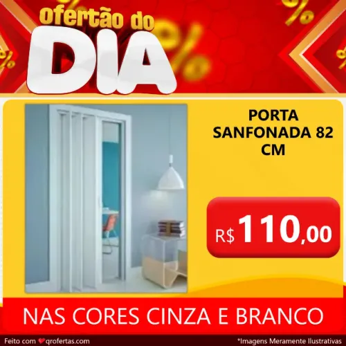 PORTA SANFONADA DE 82 CM X 210 CM - DUDA 