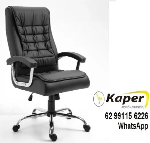 Cadeira de escritório presidente California Assento c/ Molas - C/ Relax ( novo) Promoçã