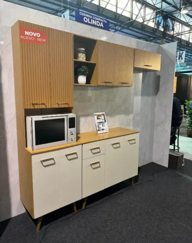 Armário de Cozinha Olinda Completo com Balcão- Produto Novo