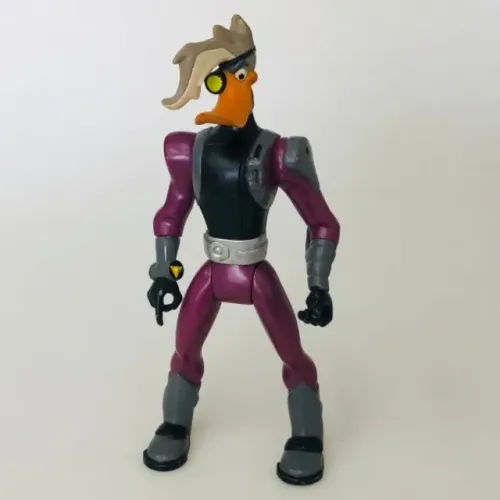 RARIDADE - BONECO ACTION FIGURE SUPER PATOS, DUKE LORANGE - MIGHTY DUCKS, ORIGINAL DISNEY