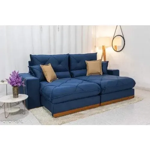 Sofá Retrátil Reclinável Gran Bello 2.00m Molas Ensacadas rf87