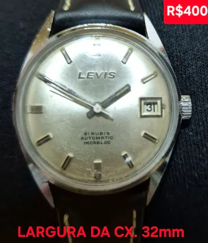 Relógio Levis Vintage Automático 32mm