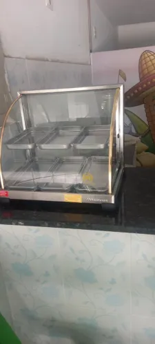estufa para salgados 6 bandejas   