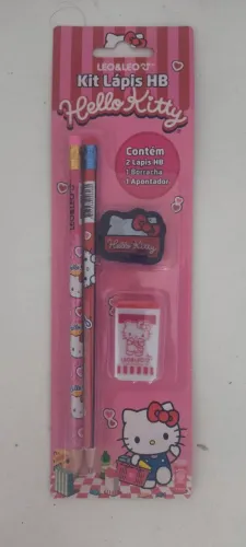 32 unidades kit hello kitty lapis borracha e apontador