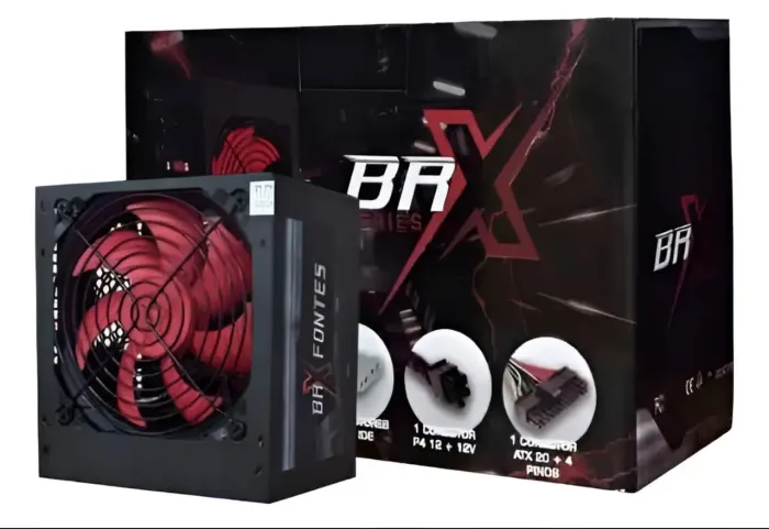 Fonte Para PC Atx Brx 550w Reais