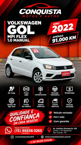 Volkswagen Gol Geração VII 1.0 12V Flex Mec. 4P 2022