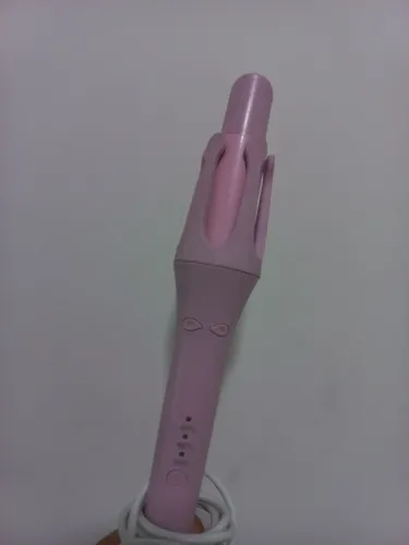Modelador De Cachos Automático Giratório Cerâmica Bivolt Rosa