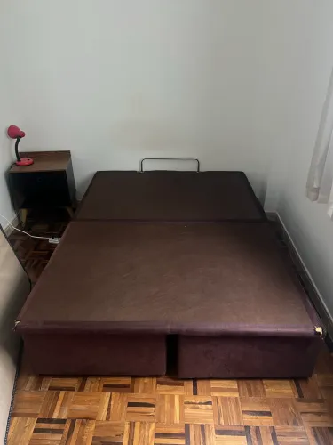 Cama de casal box + colchão