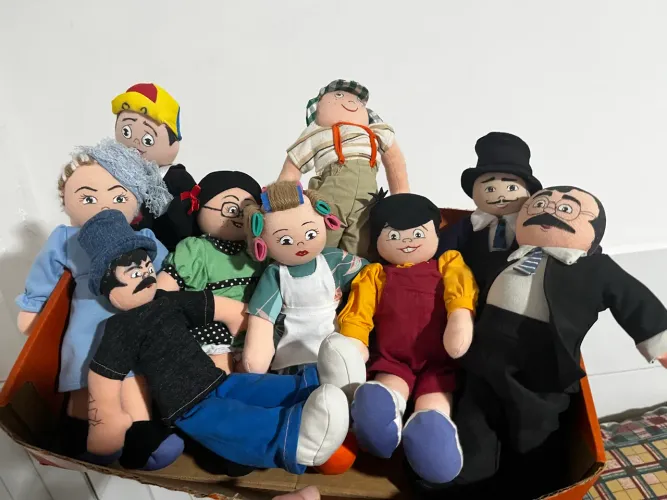 Turma do chaves completa de pano bonecos