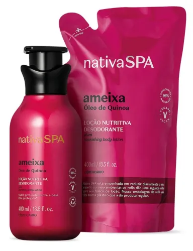 Loção Hidratante Ameixa 400ml + Refil