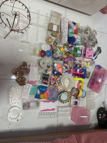 Kit produção e venda para laços, tiaras, etc. Produtos já prontos para venda, mostruários