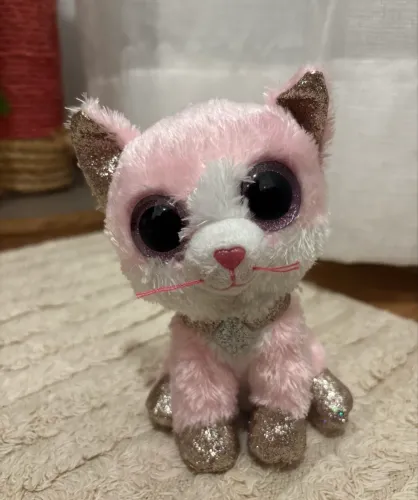 ty beanie boos gatinha fiona rosa glitter