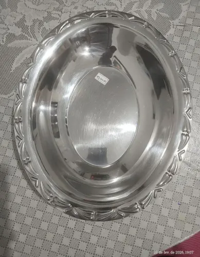 Travessa de inox da marca tramontinox