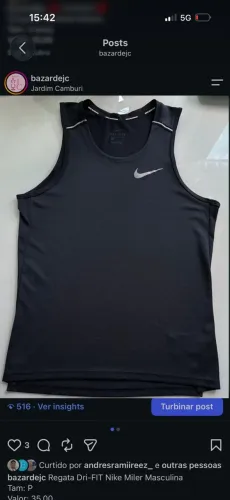 Regata Dri-FIT Nike Miler Masculina