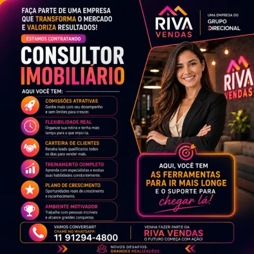 Consultor Imobiliário | Com ou Sem Experiência | Altos Ganhos
