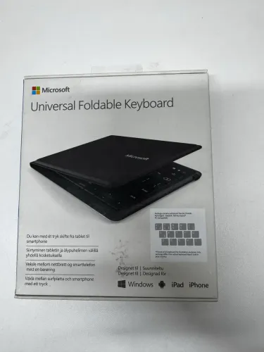 Teclado Dobrável Microsoft Universal Foldable Keyboard - Bluetooth, Ultra-Fino 