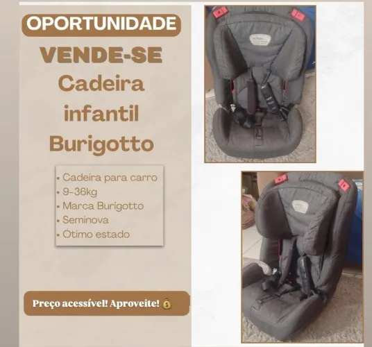CADEIRA INFANTIL PARA CARRO