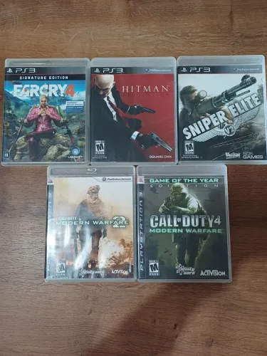 Lote 5 jogos ps3 - Call of duty, Far cry, Hitman