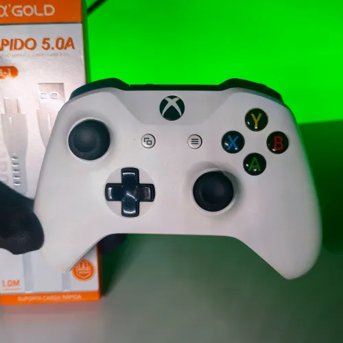 Controle Xbox One Branco Original + Cabo Micro USB V8