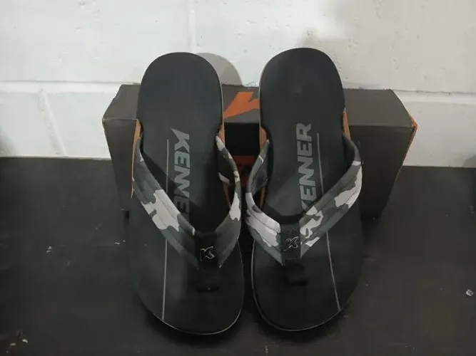Chinelo Army Kenner Camuflado Cinza Masculino