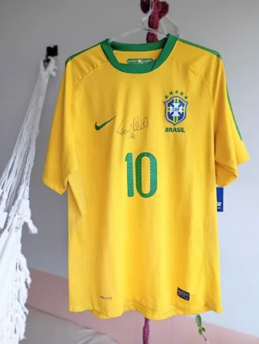 camisa do Brasil autografada Ronaldo Fenômeno