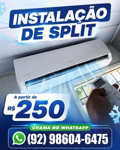 Instalação de SPLIT Leia o anúncio