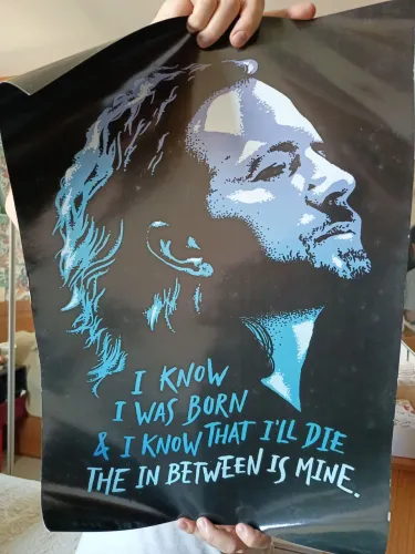 Poster Eddie Vedder Chico Rei 230g papel triplex verniz