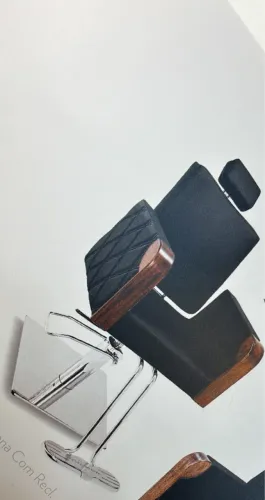 Kit para salão de beleza, lavatório + cadeira + carrinho auxiliar