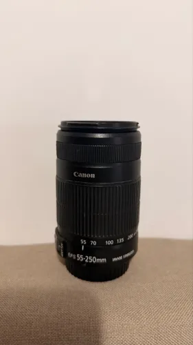 Lente cânon 250mm 55mm